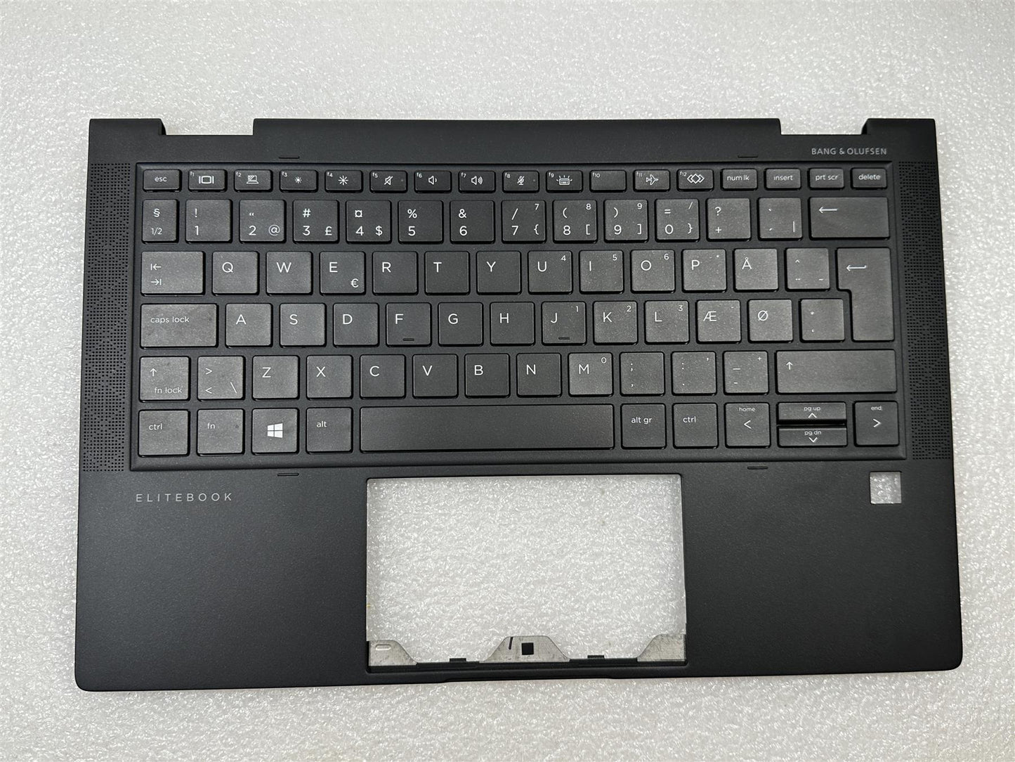 For HP Elite Dragonfly Max M45177-081 Danish Danca Palmrest Keyboard Top Cover