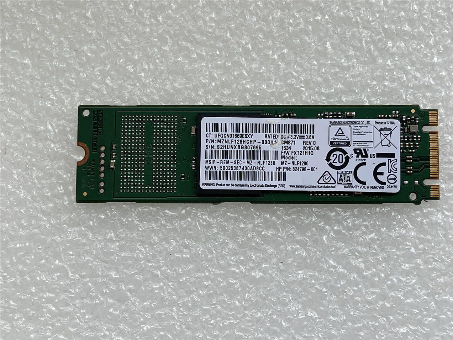 For HP 915938-001 Samsung M.2 SATA 128GB MZ-NLF1280 SSD Solid State Drive NEW