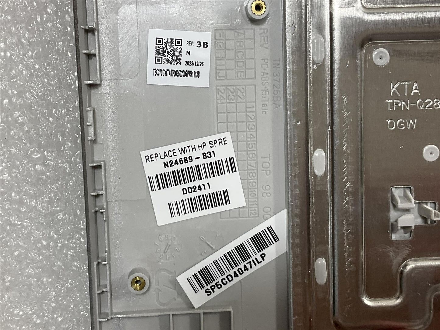 HP Chromebook 15A-NA N28067-B31 N24689-B31 US int. English International also named dutch Keyboard Palmrest