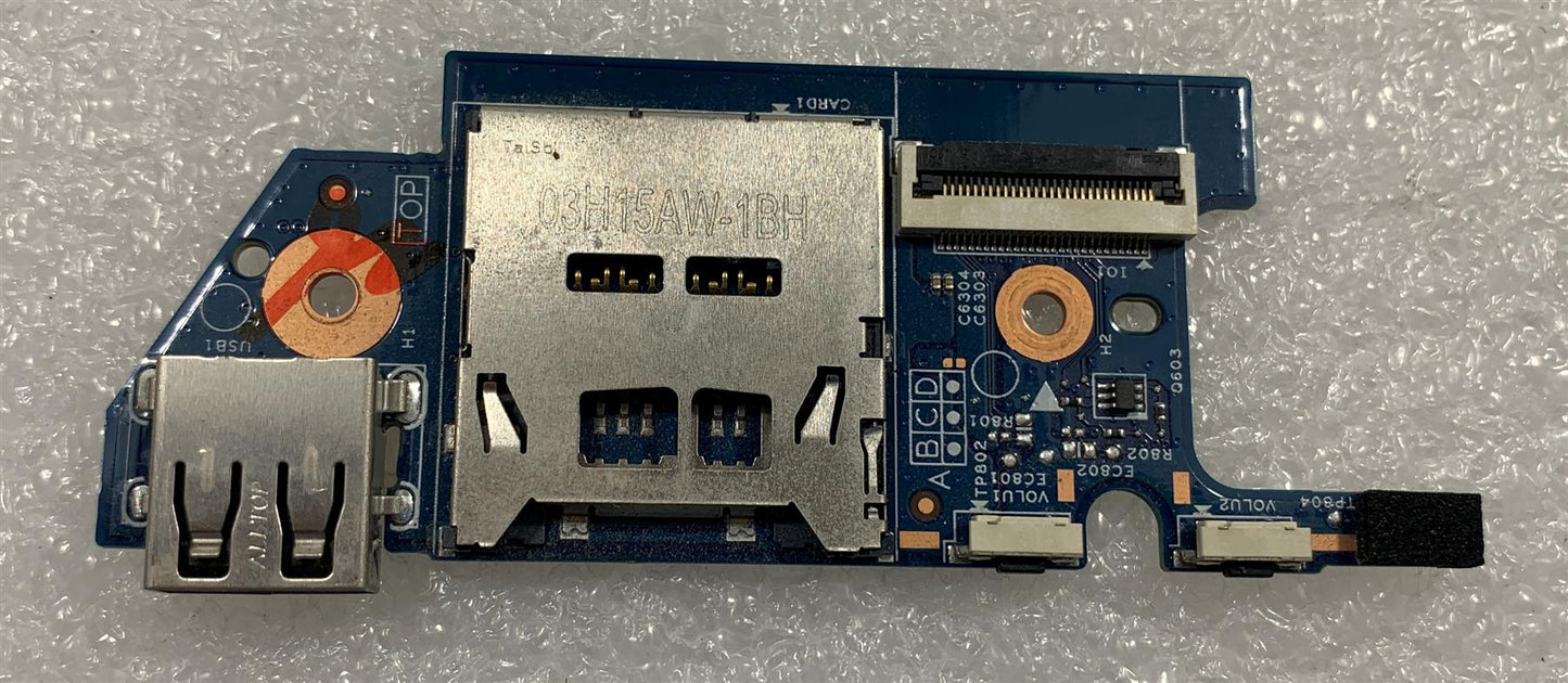 Hp Pavilion 13-S150SA USB Board Card Memory SD Reader PCB Board Genuine Original