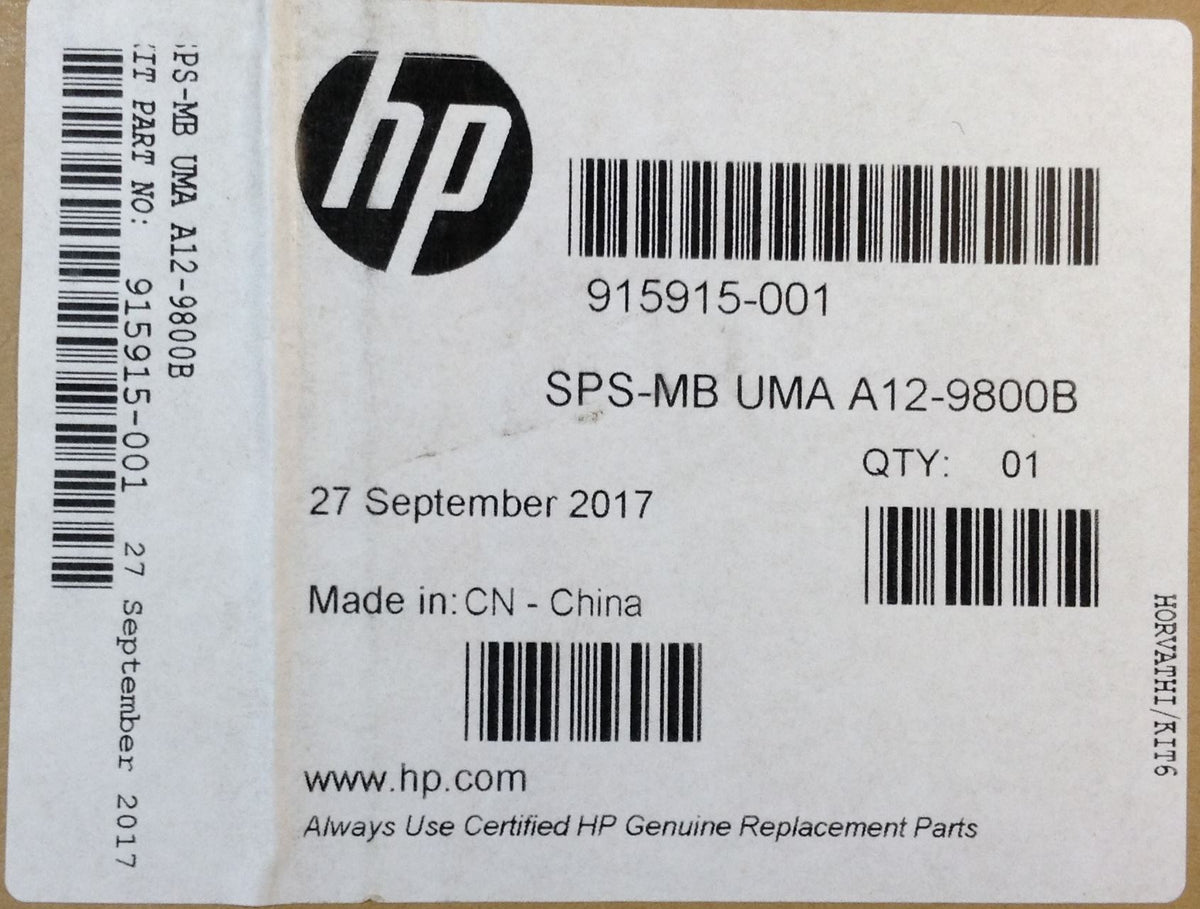 HP Elitebook 745 755 G4 PC 915915-001 917684-001 AMD Pro A12-9800B Motherboard NEW