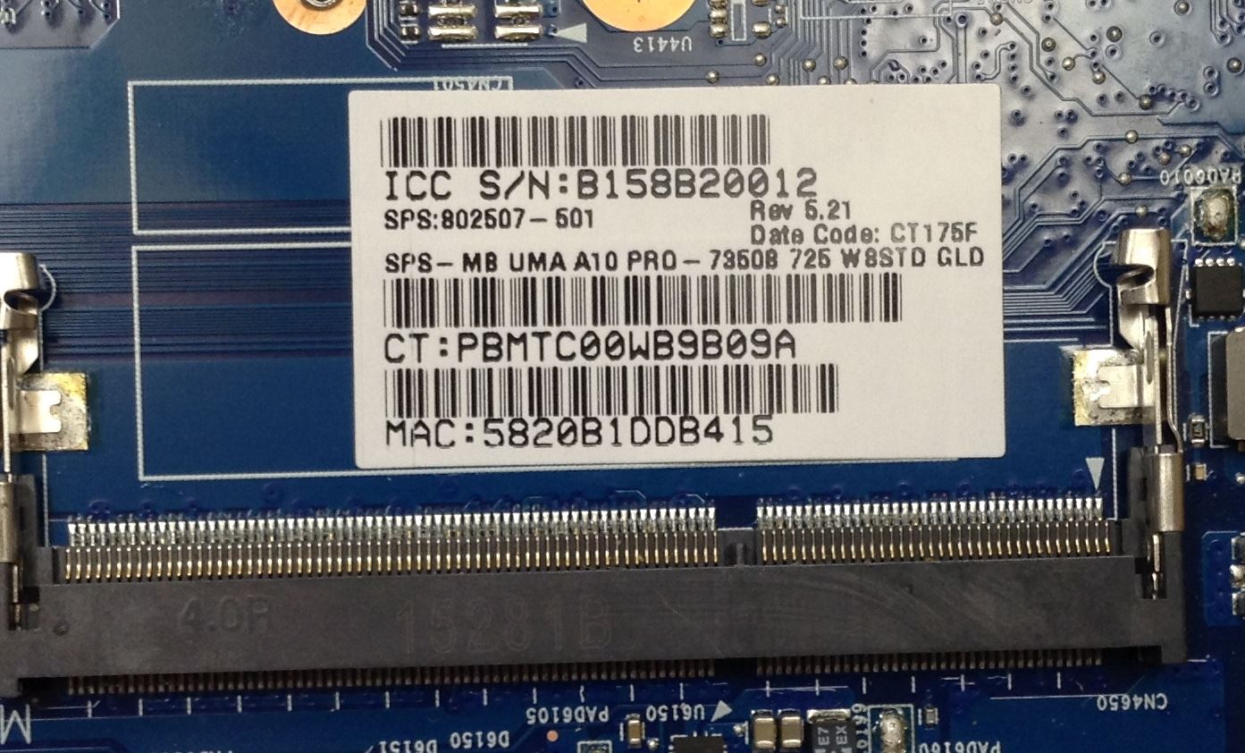 HP EliteBook 725 G2 AMD A10-7350B 802507-501 601 001 802808-501 A10 Pro-7350B 802507-601 802808-001 802808-501 802808-601 Motherboard NEW