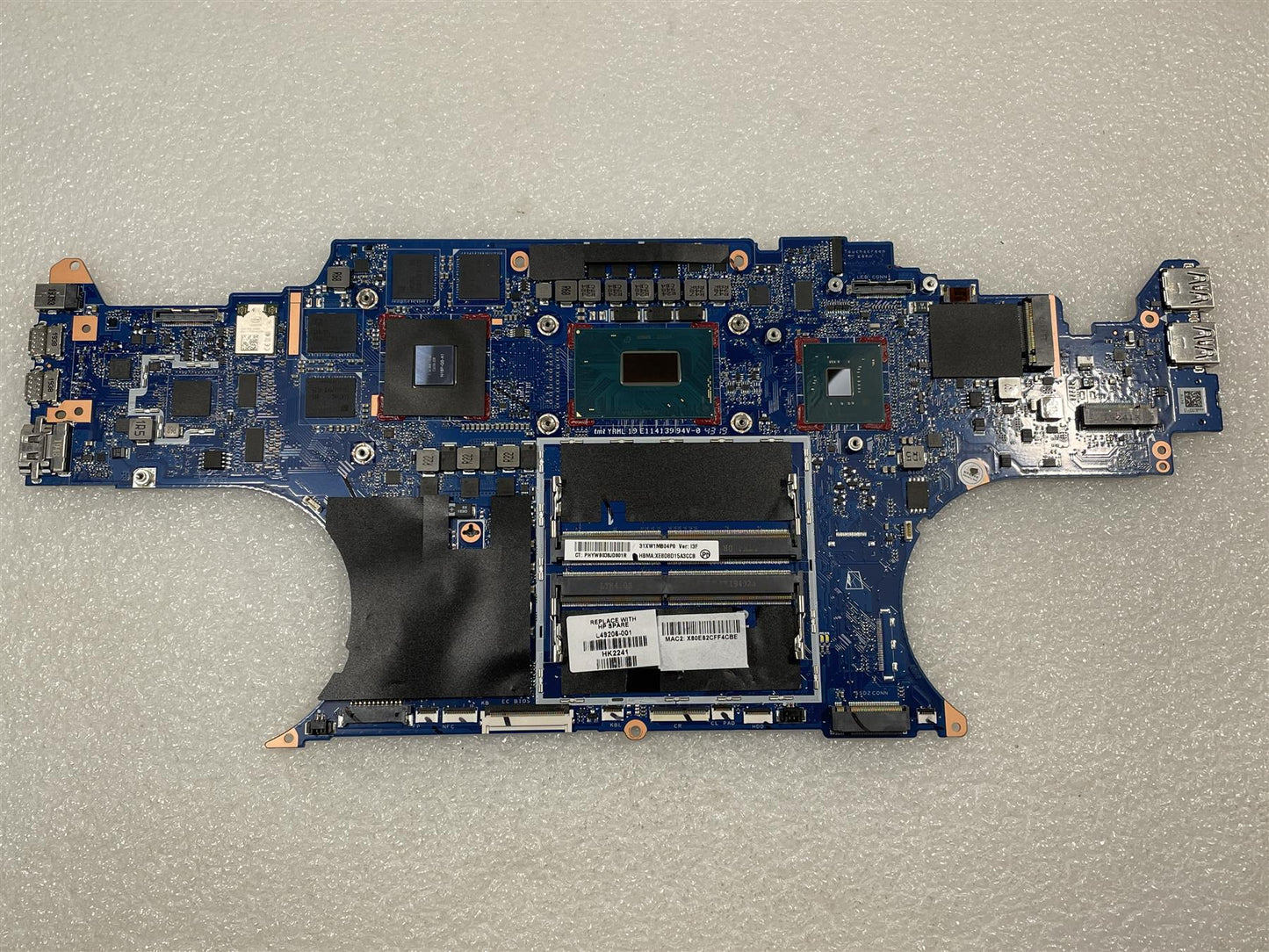 For HP ZBook Studio G5 L49206-001 Motherboard Intel i9-8950HK DSC P2000 4GB NEW