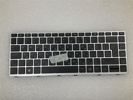 HP EliteBook 745 840 846 G5 G6 L14378-BB1 Israel Hebrew Backlight Keyboard NEW