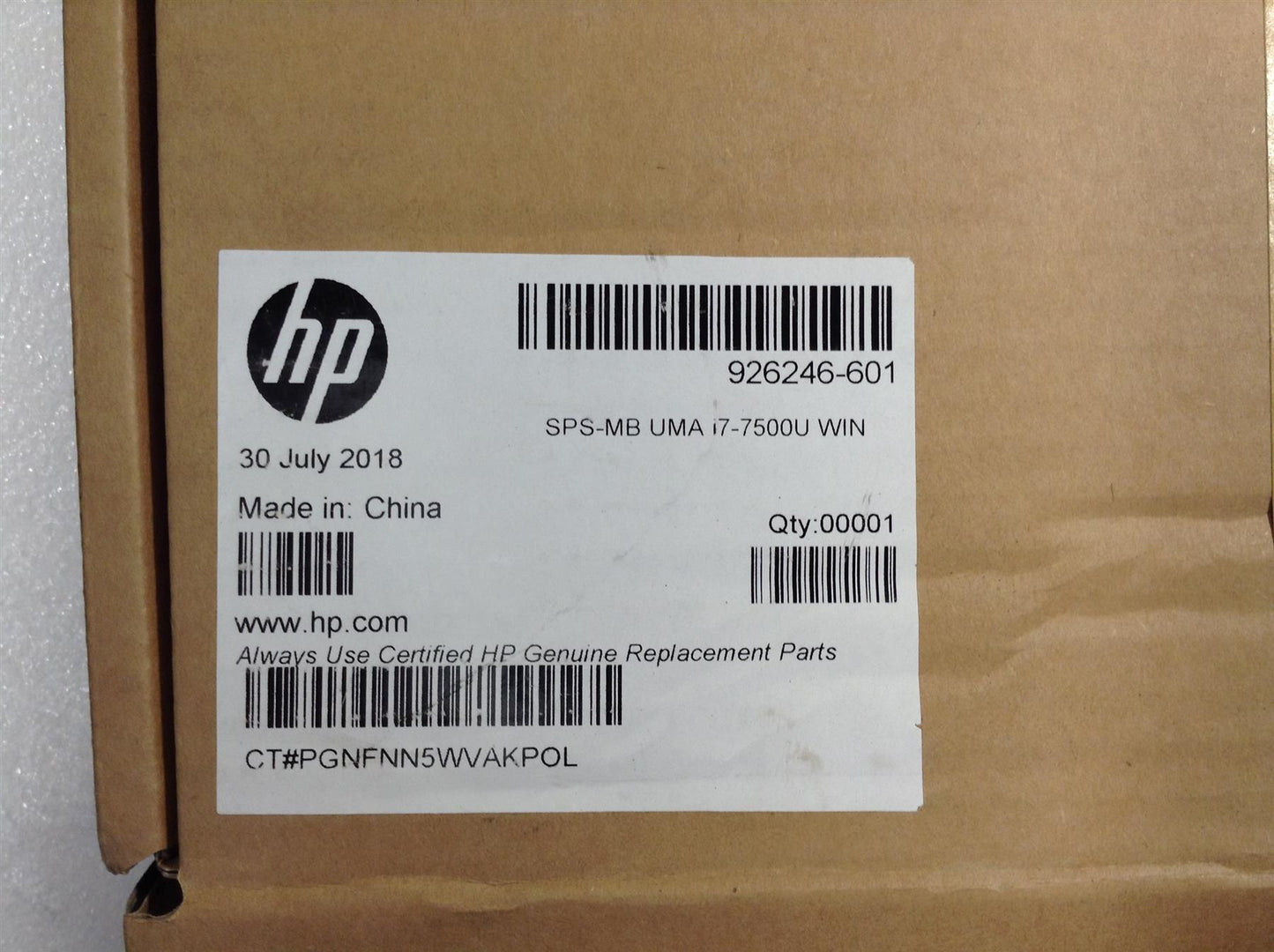 for HP 250 G6 926246-601 Motherboard Mainboard Genuine Original NEW