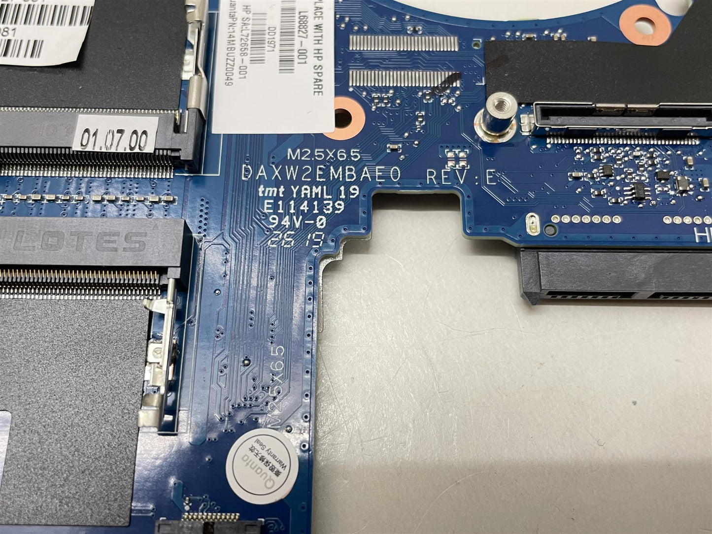For HP ZBook 15 G6 Mobile Workstation L68827-001 Motherboard DSC - We sending L68821