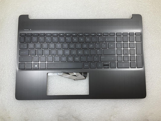HP 15-DY 15T-DY 15S-FQ 15S-EQ L68123-031 L63577-031 UK English Palmrest Keyboard