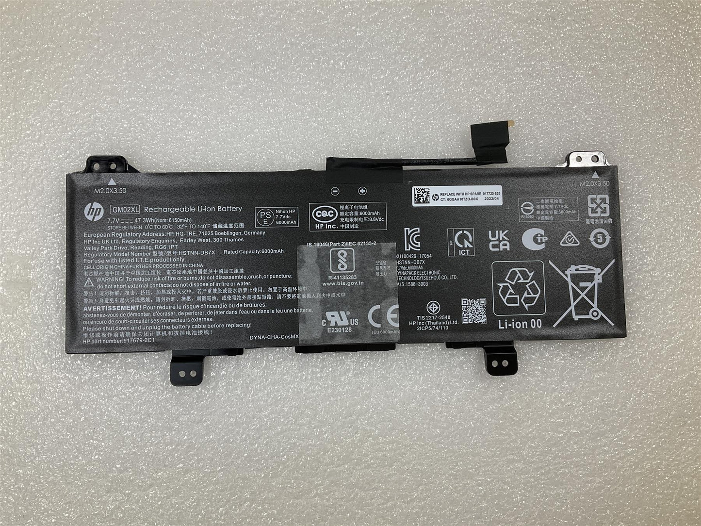 HP Chromebook 14 G5 G6, 11 G6 G7 G8 EE 917679-2C1 Battery GM02XL Genuine NEW