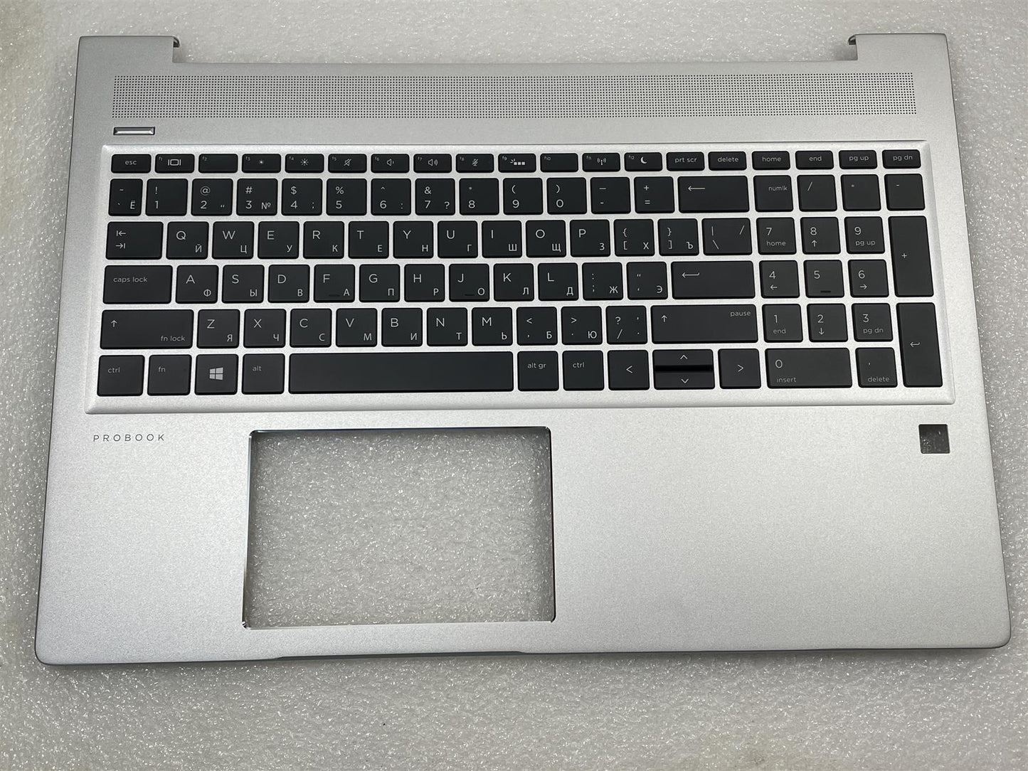 For HP ProBook 450 455 G6 G7 L45090-251 Russian Russ Palmrest Keyboard Top Cover