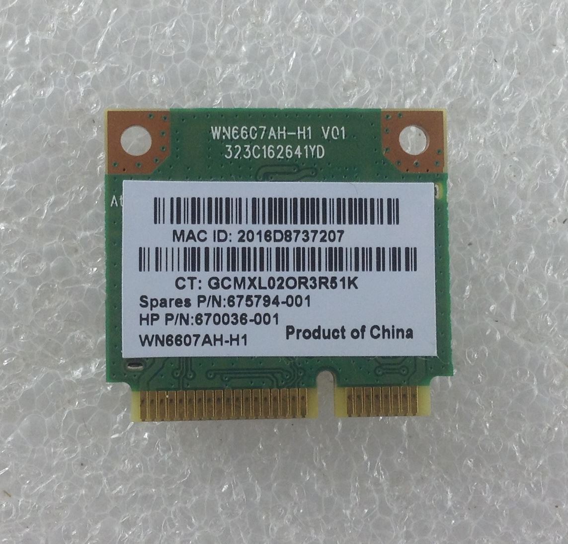 HP Pavilion G6 2244SA Wifi Wi-Fi WLAN Wireless Card Mini PCIE AR5B125 670036-001