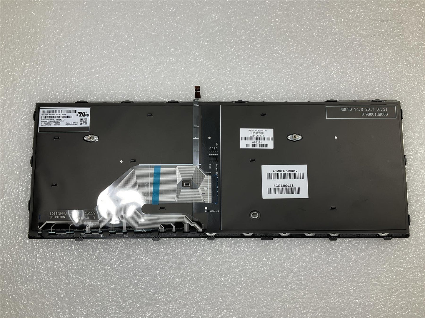 for HP ProBook x360 440 G1 L28406-171 US Arabic Layout Backlight Keyboard NEW