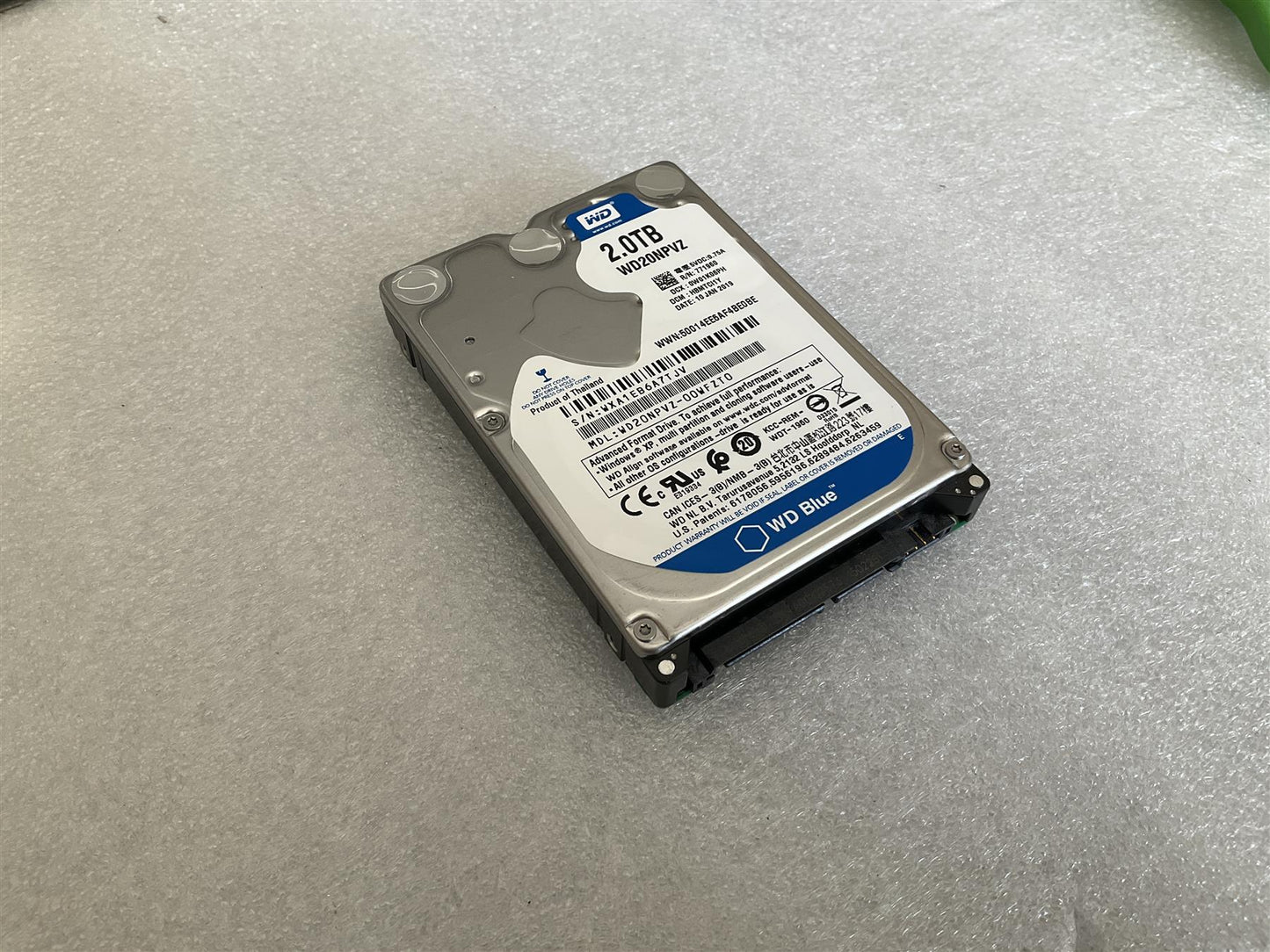Western Digital WD 2TB 2000GB HDD WD20NPVZ Hard Disk Drive 15mm 2.5 inch SATA