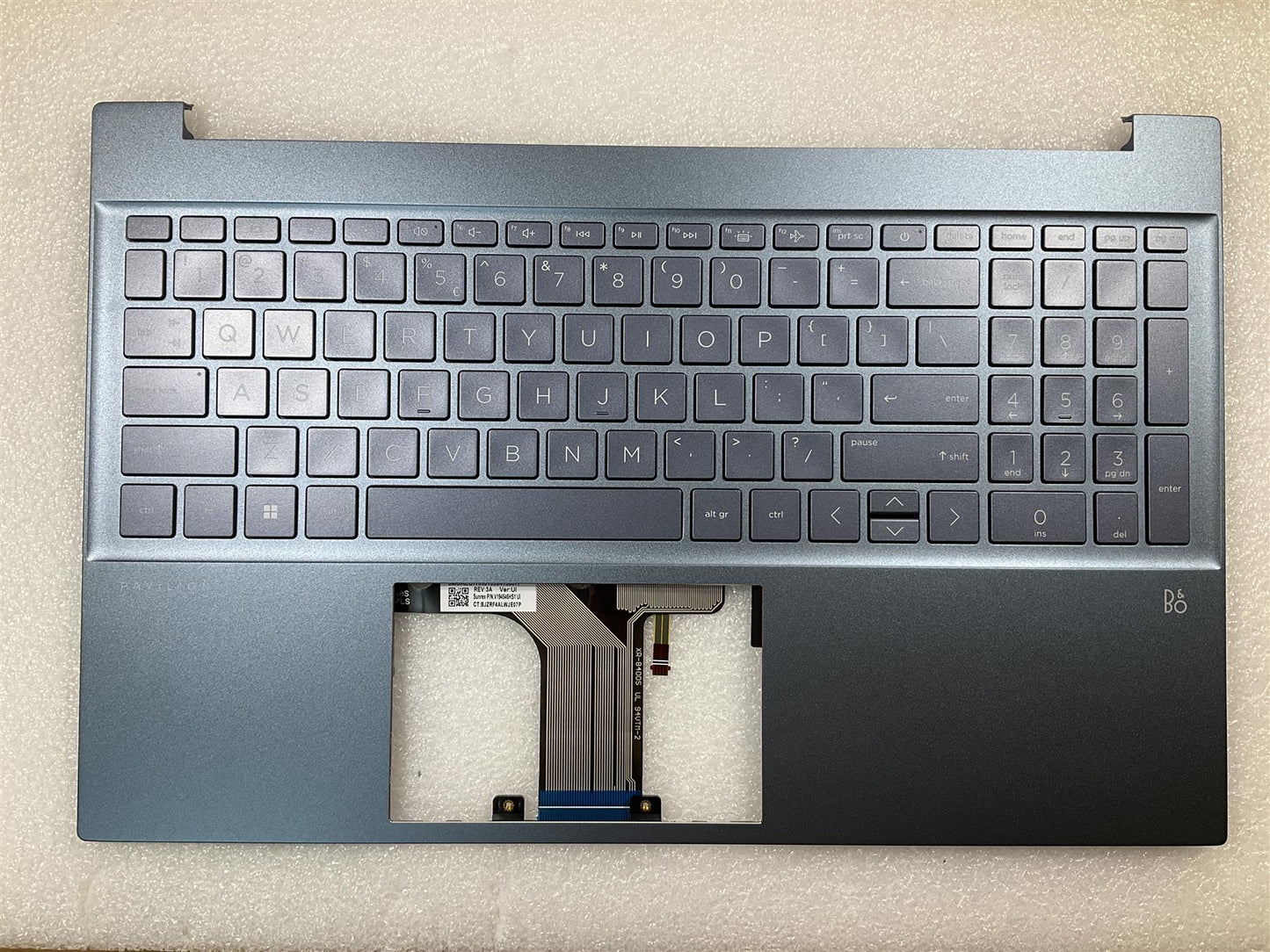 HP 15-EH 15-EG M14602-B31 M08920-B31 US int. English International also named dutch Keyboard Palmrest NEW