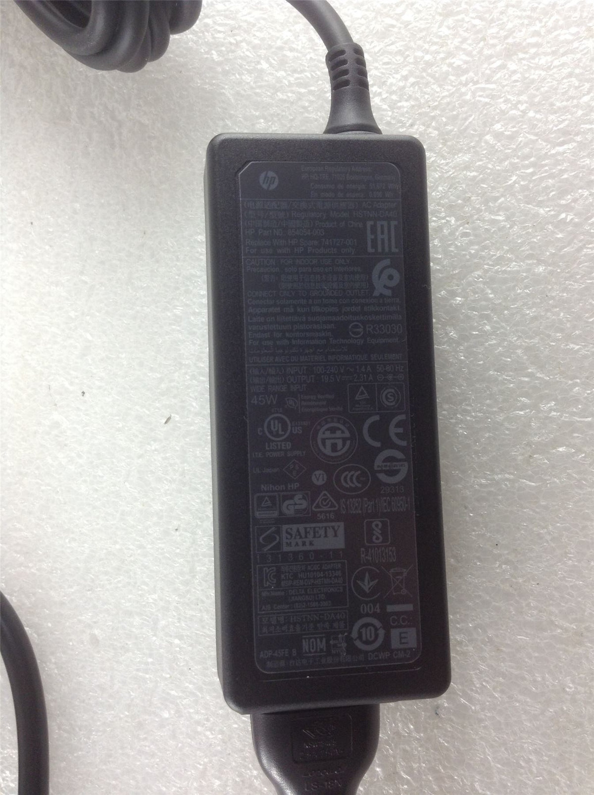 HP 255 G5 ITT38ES Power Adapter Adaptor Charger Genuine 854054-003 741727-001