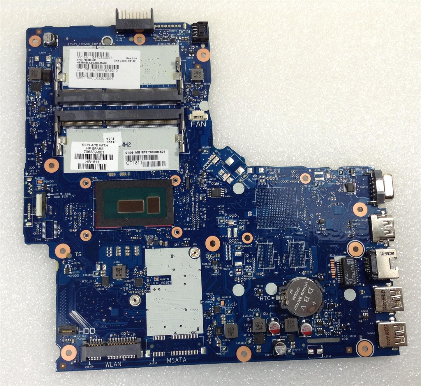 HP 350 G2 Notebook PC 796389-501 i3-5010U With UMA Motherboard NEW