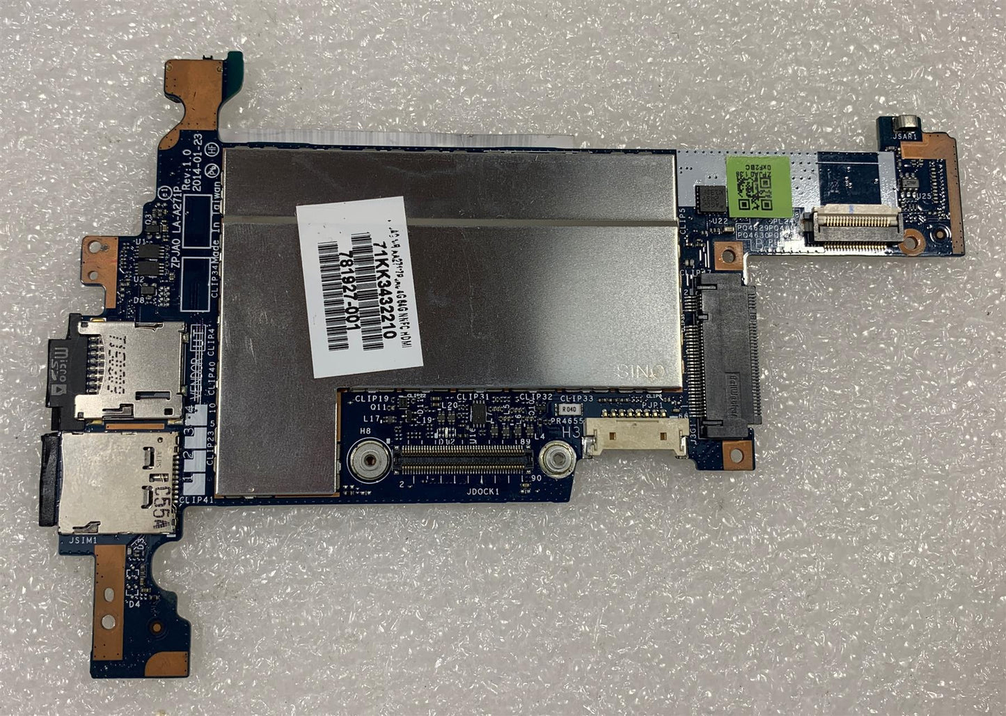 HP ElitePad 1000 G2 824501-601 401 001 Intel Atom z3795 Motherboard 4 GB 64 eMMC