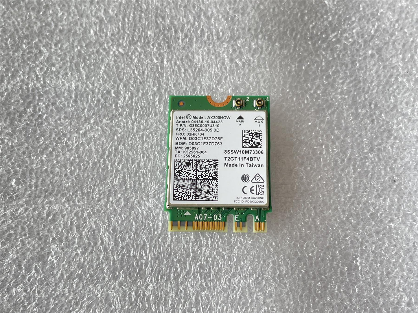 For HP L35110-001 L35284-005 Intel 6 AX200NGW Wifi Wi-Fi WLAN Wireless Card NEW