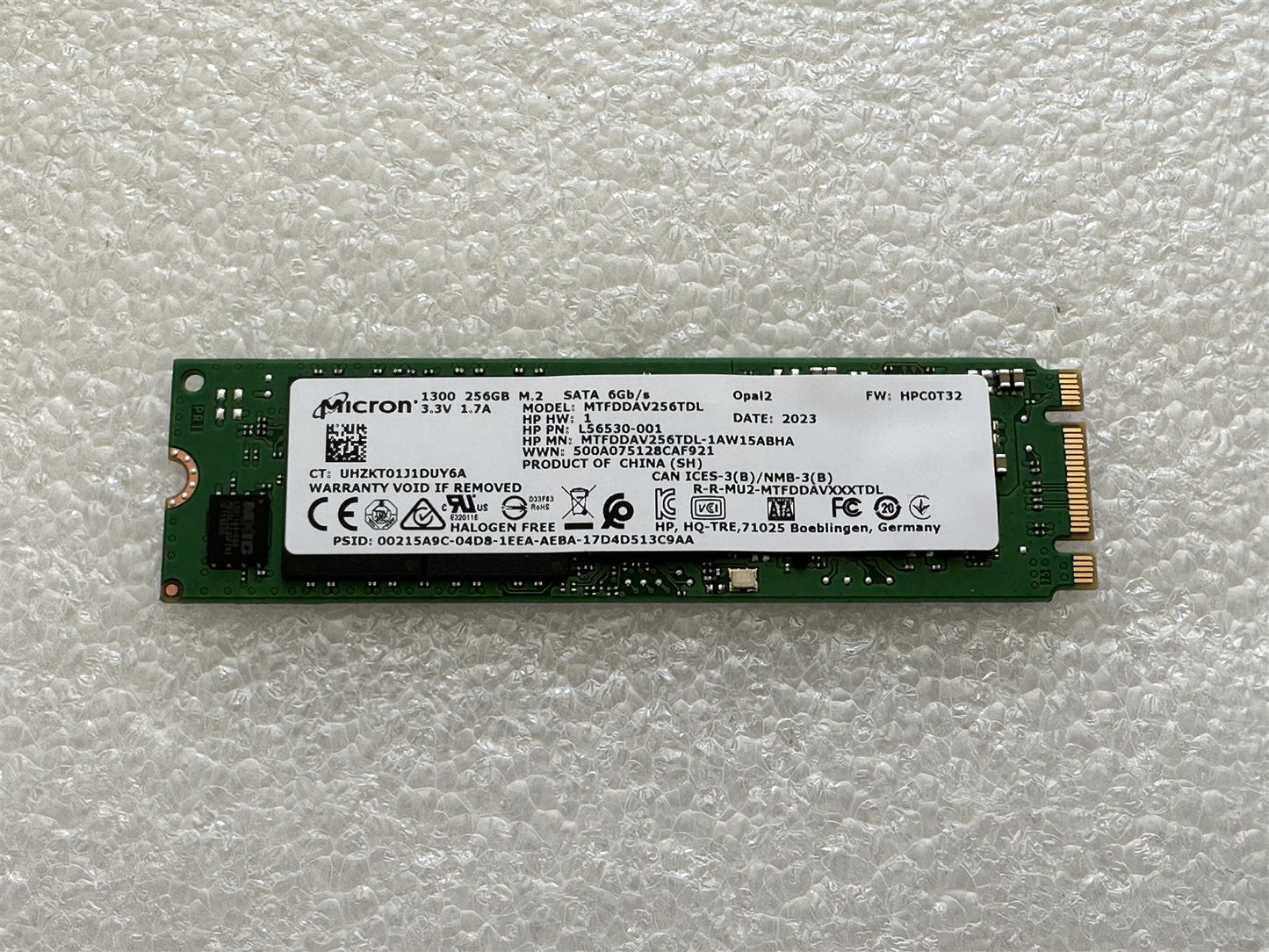 For Hp 914930-001 Micron 1300 256GB M.2 SATA MTFDDAV256TDL SSD Solid State Drive