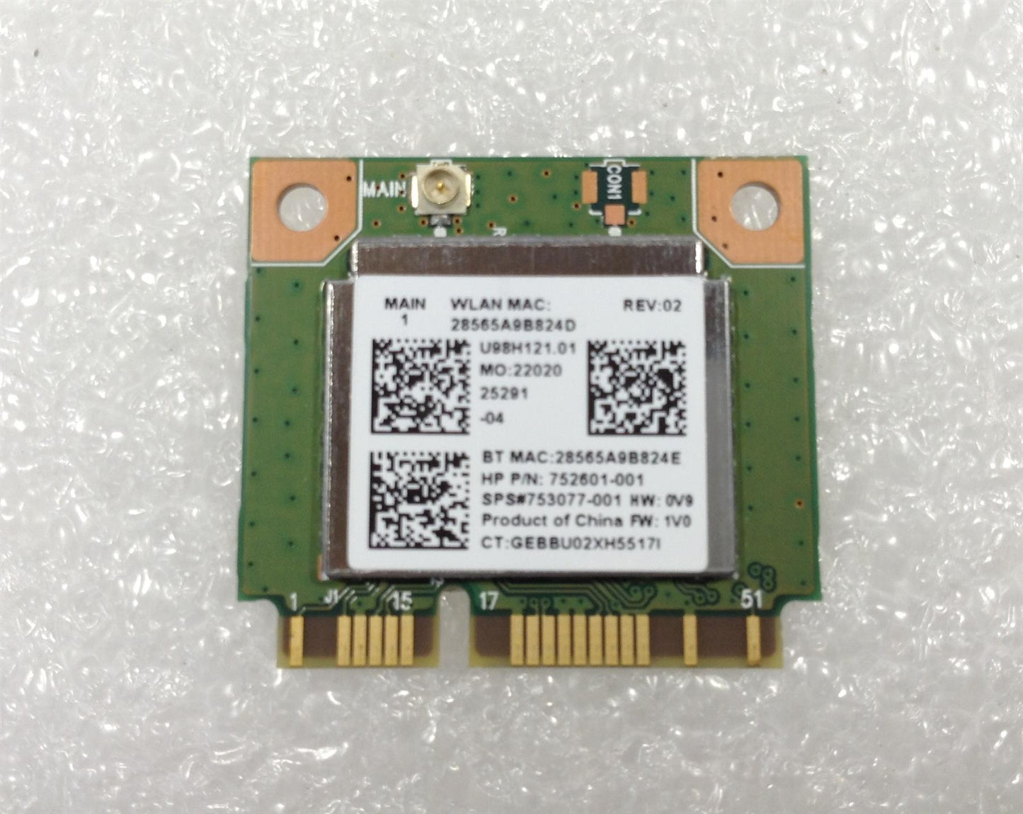 HP Pavilion 14 753077-005 RT8723BE 802.11 bgn 1x1 Wi-Fi + BT4.0 WLAN Module NEW