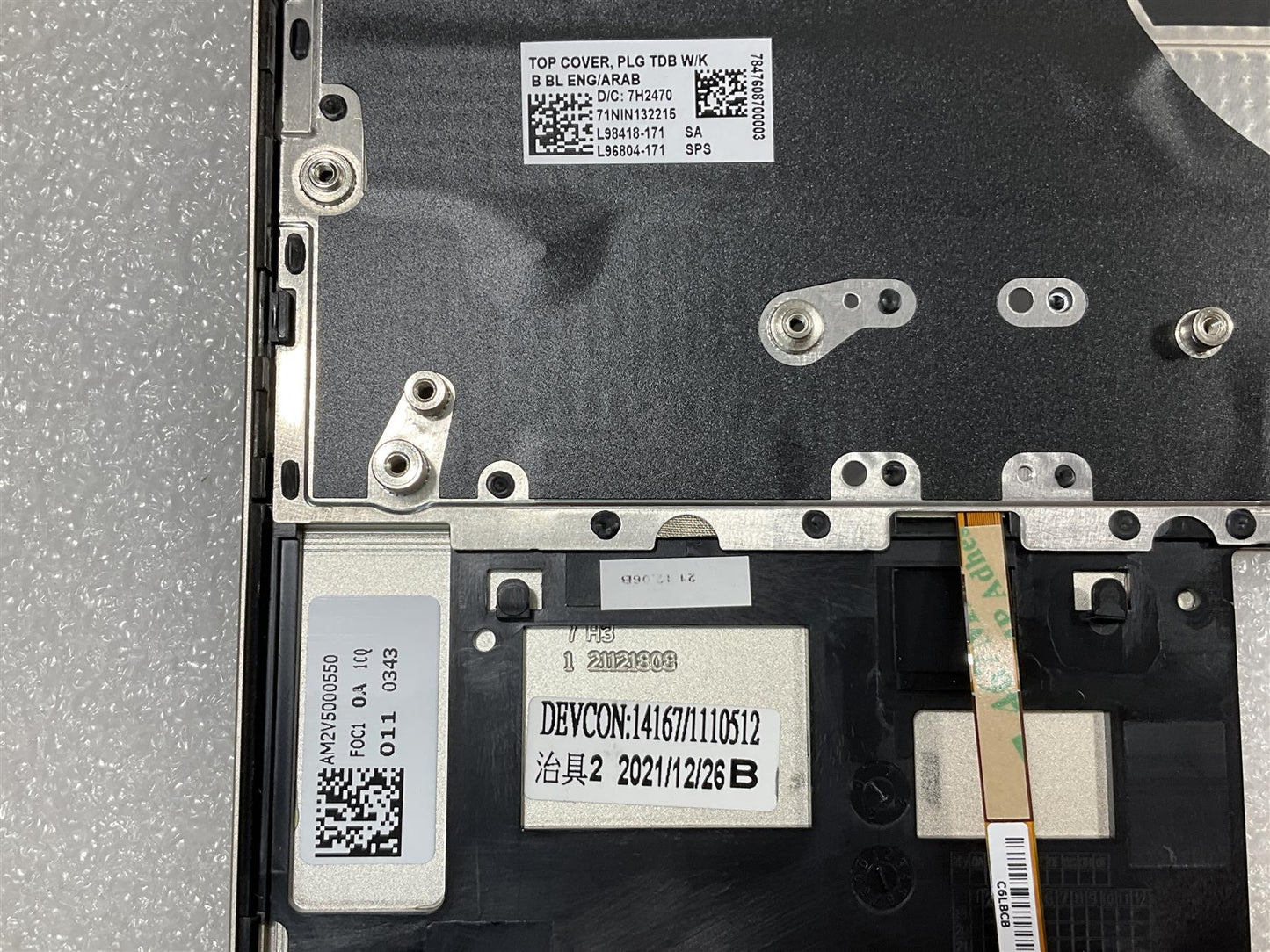 HP Envy 13-BA 13T-BA L98418-171 L96804-171 Arabic English Keyboard Palmrest NEW