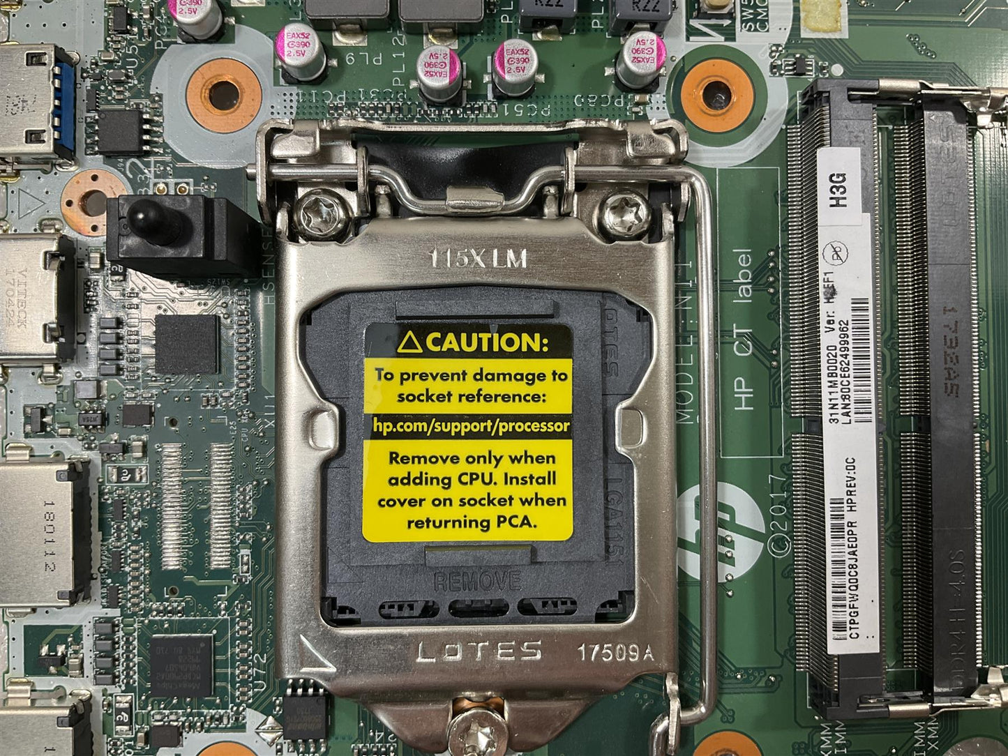 HP EliteOne 1000 G1 AIO 917397-601 917493-601 Intel LGA1151 Socket Motherboard