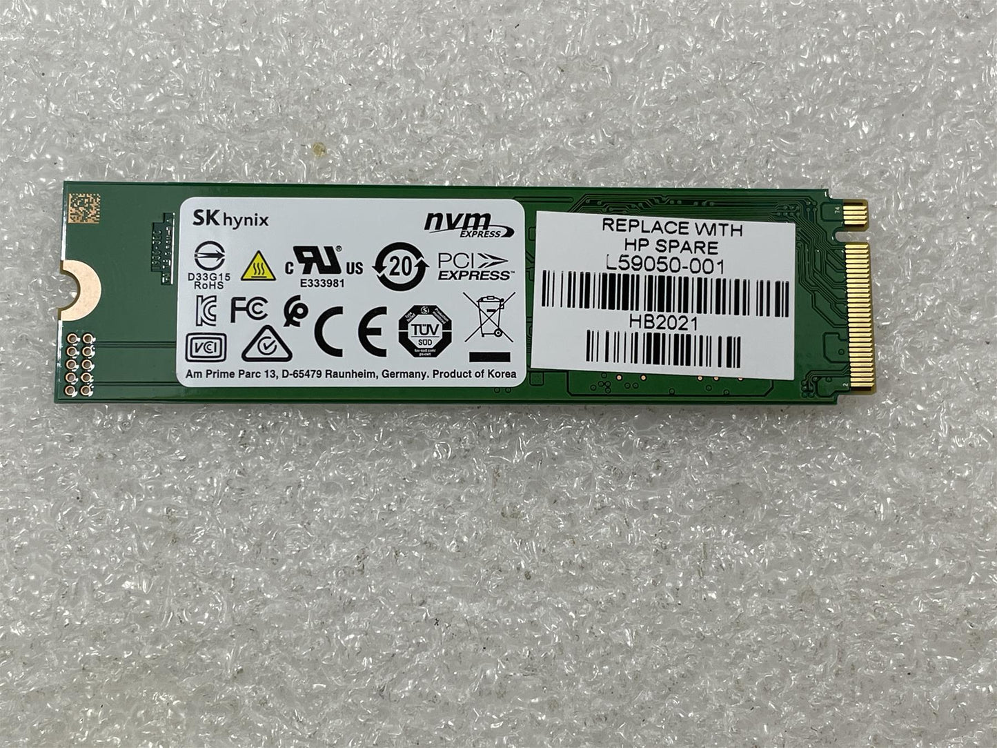 For HP L59050-001 SK Hynix L15195-002 Solid State Drive SSD 512GB M.2 NVMe BC501