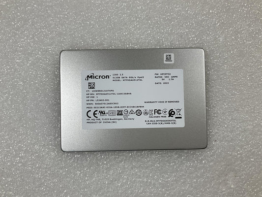 For HP L53463-001 Micron 1300 2.5 inch SATA SSD 512GB Solid State Drive Opal2