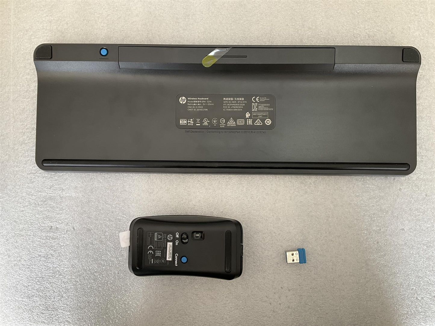 for HP 789404-151 USB Wireless Greek Keyboard ERK-321A 729924-001 Mouse NEW
