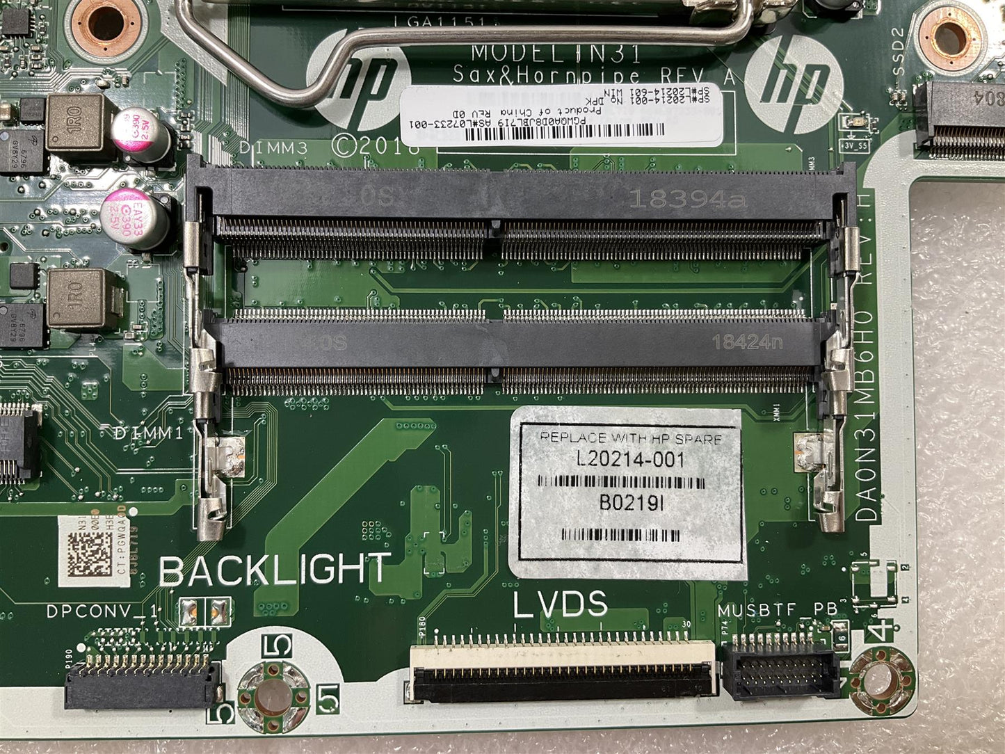 HP Eliteone 800 G4 AIO L07233-001 L20214-001 Intel LGA1151 Socket Motherboard