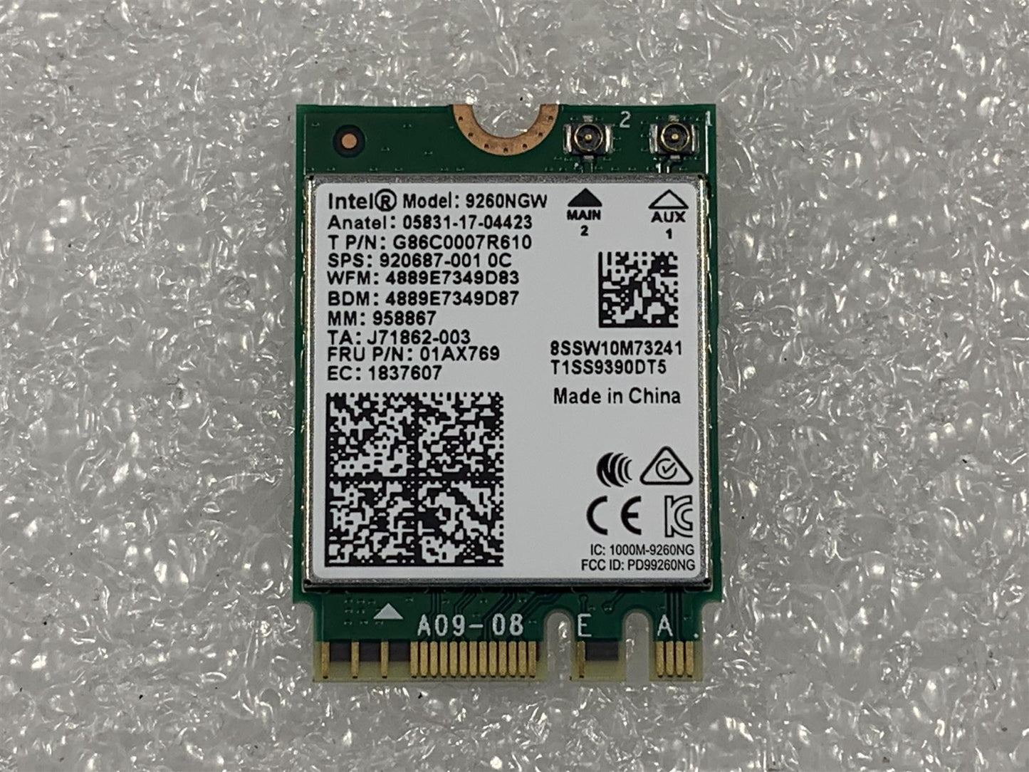 HP L16647-002 920687-001 Intel Wireless-AC 9260NGW Wifi Wi-Fi WLAN Card Genuine