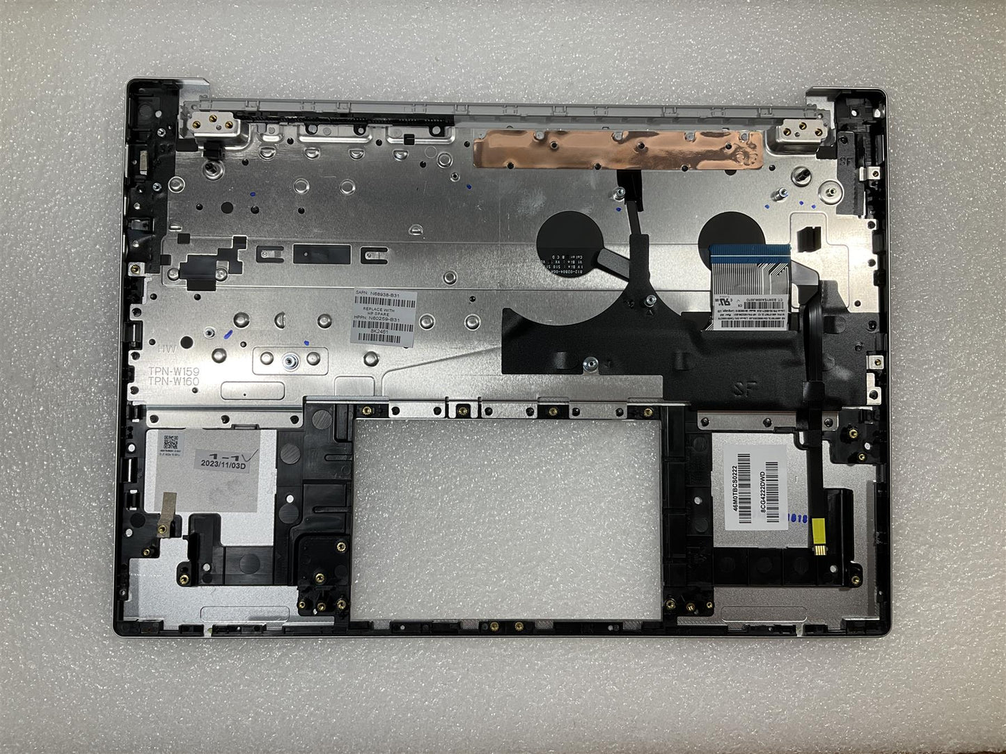 HP Pavilion Plus 14-EY N68938-B31 N60259-B31 US int. English International also named dutch Keyboard Palmrest