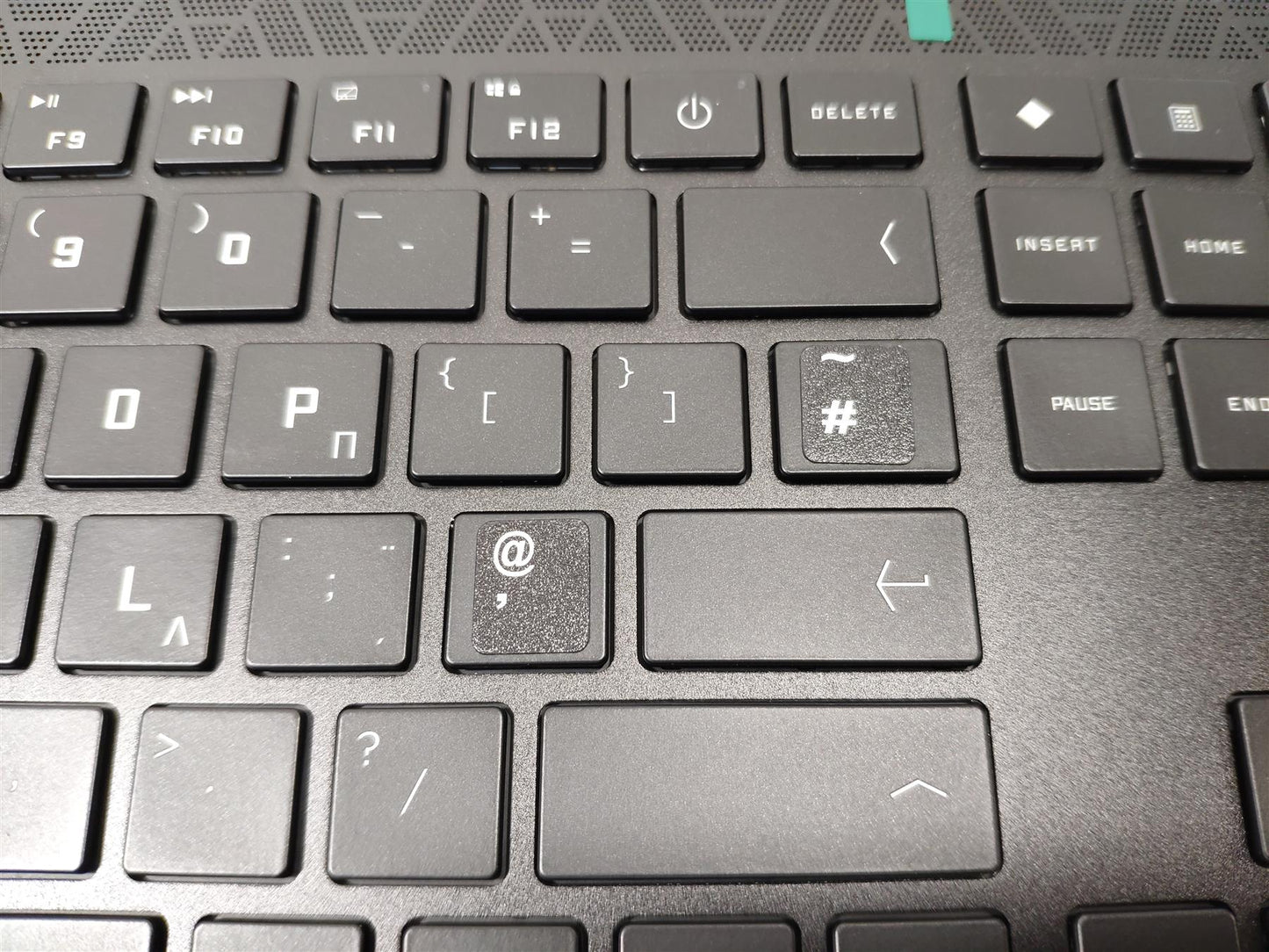 HP Omen 15-EK 15T-EK M09009-031 M00840 UK English Keyboard Palmrest ( sending M09007-031 M00838-031 ) With Sticker