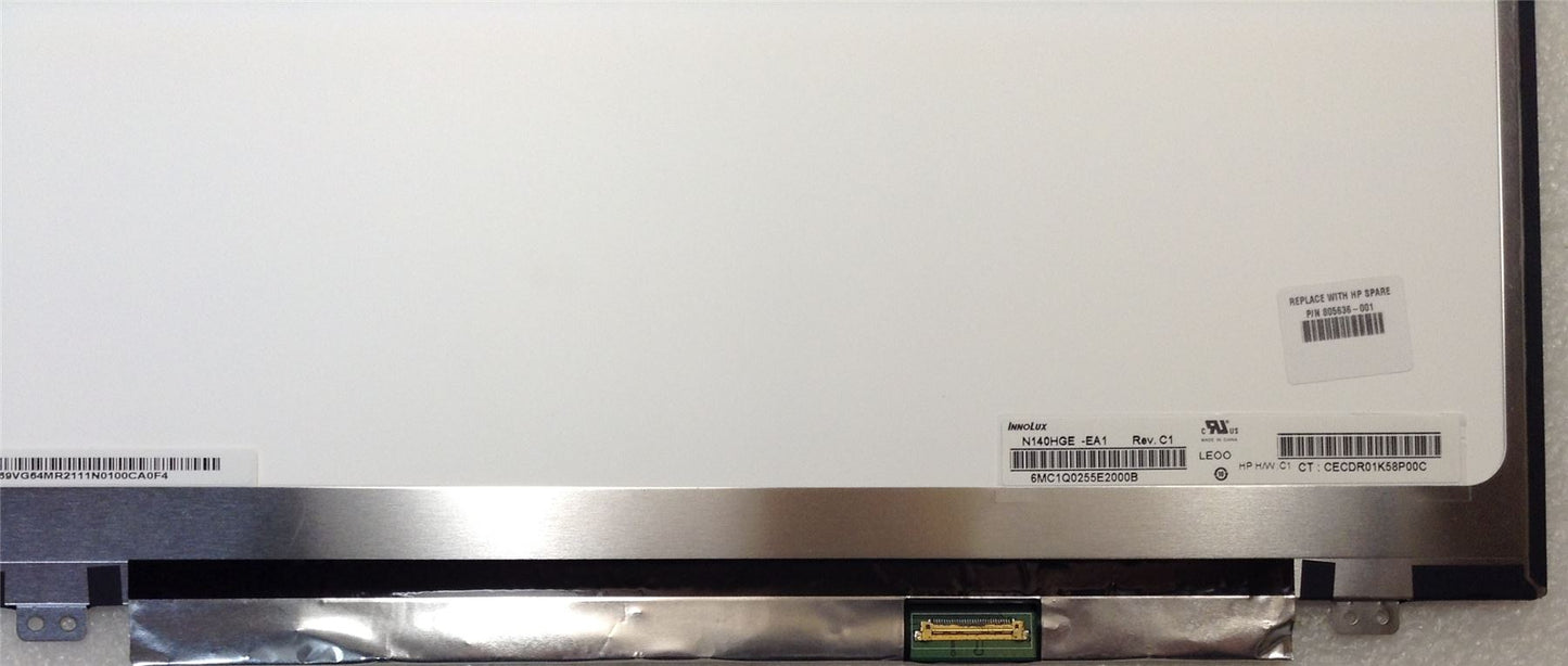 HP CHROMEBOOK 14 G3 PC 805636-001 FULL HD also for HD+ 76881-001 906529-001 N140HGE-EA1 Screen Display Panel 30pin