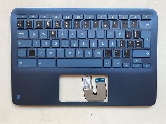 for HP Chromebook x360 11 G3 EE L92216-031 Keyboard Palmrest UK English Stickers