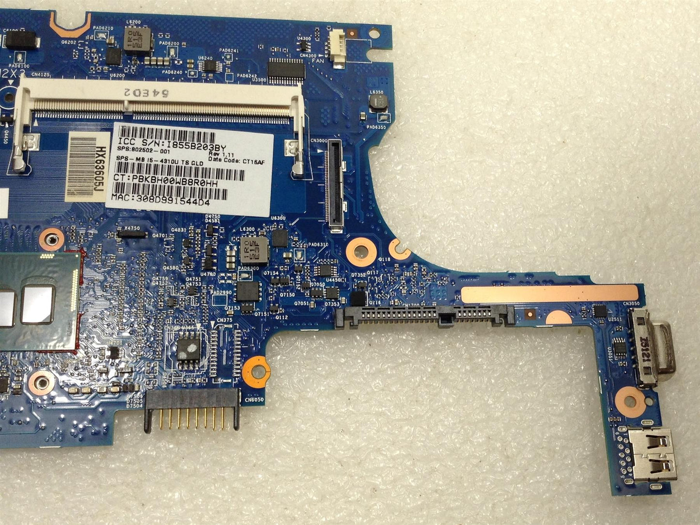 HP EliteBook 720 820 G1 PC Intel i5-4310U 802502-0C1 802499 802502-001 Motherboard NEW