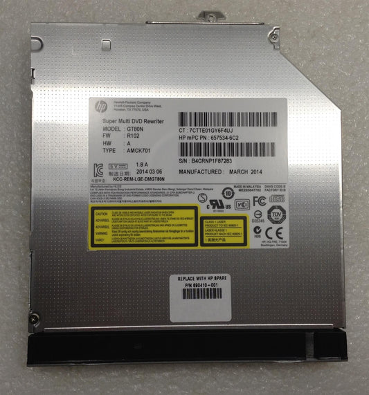 HP ELITEBOOK 8570P 690410-001 Z620 Workstation DVD Optic Optical drive GT80N NEW