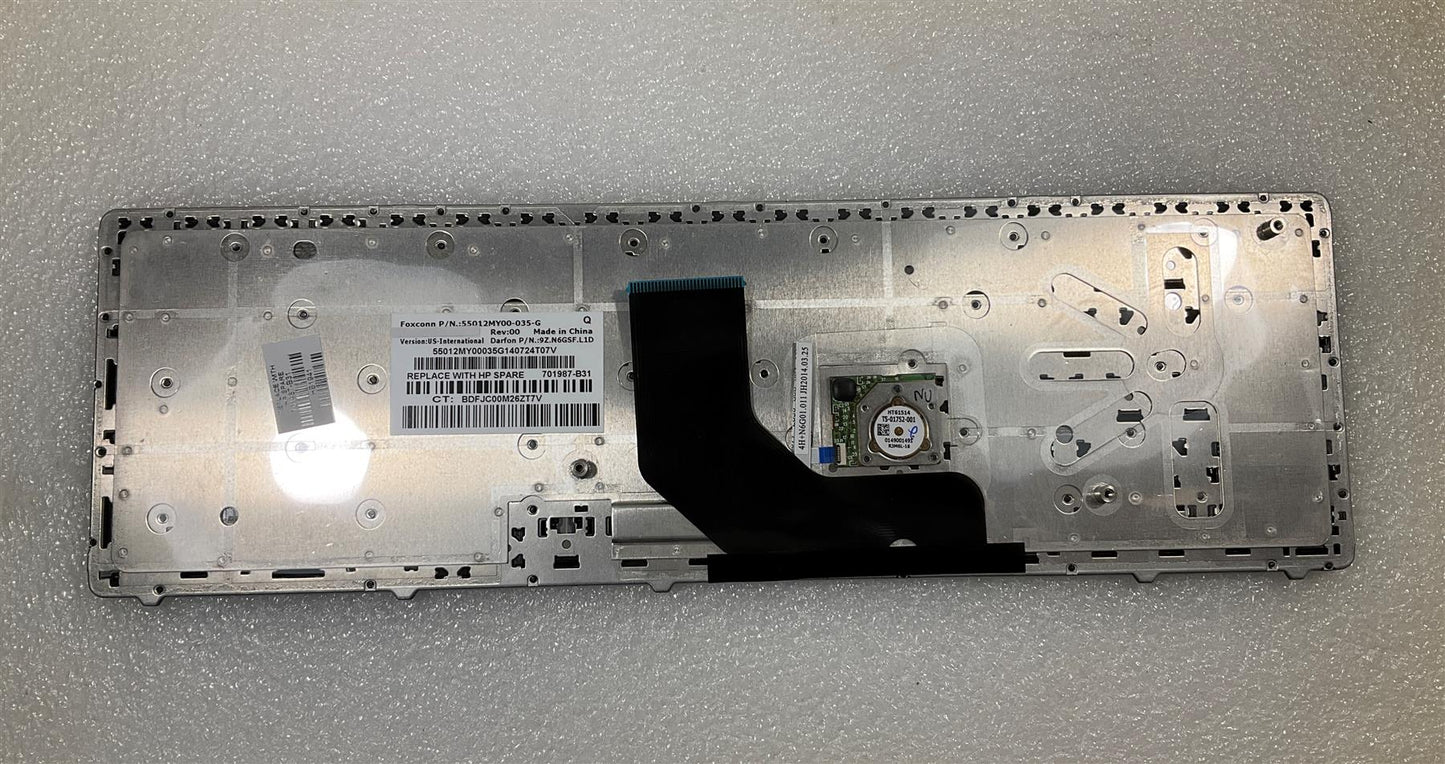 for HP Probook 6560B 6565B 6570B 701987-B31 US English Intenational Keyboard NEW