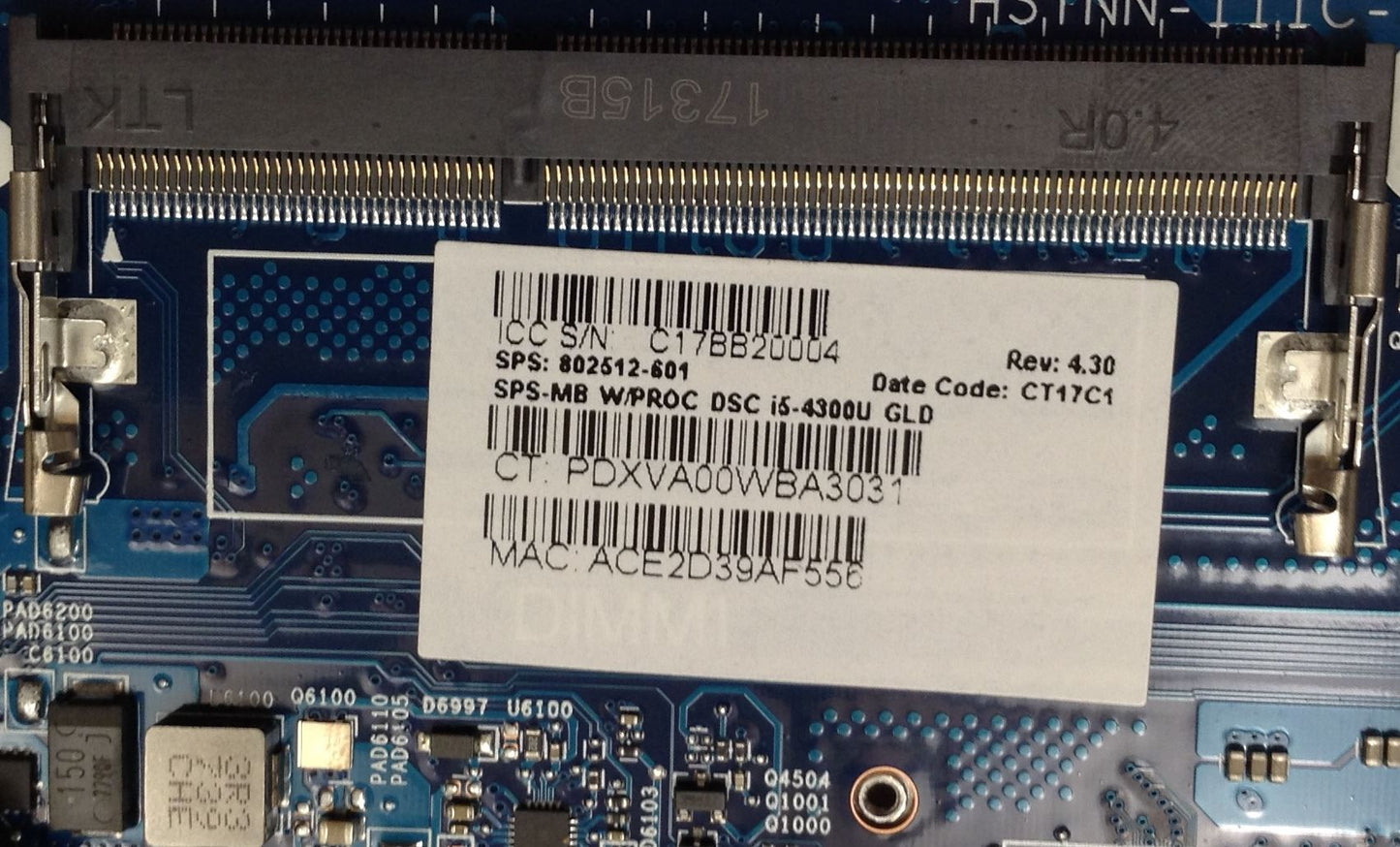 HP ELITEBOOK 840 850 G1 PCNB 802512-6C1 802512-501 802512-001 802528-001 802528-501 802528-601 Mother System Main Logic Board Motherboard