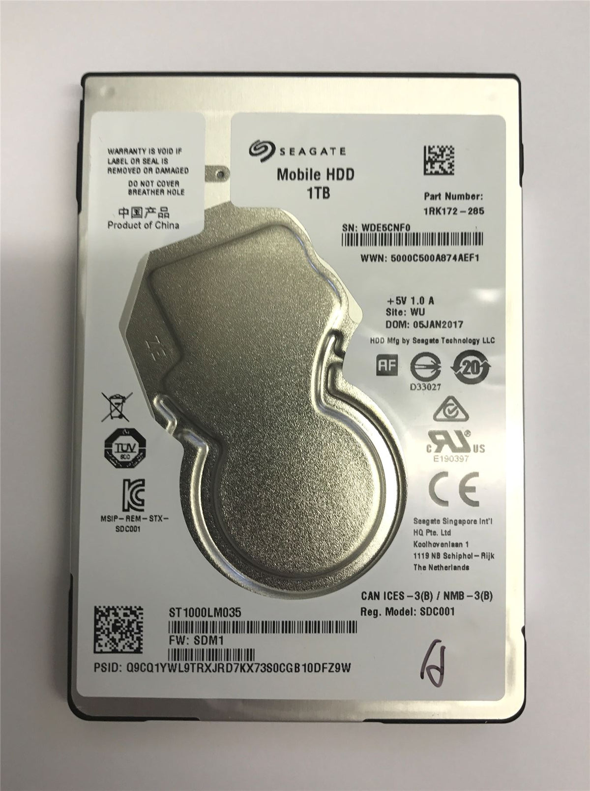 HP 255 250 G6 3KX70ES ABU HDD ST1000LM035 1TB Hard Disk Drive 2.5 SATA NEW