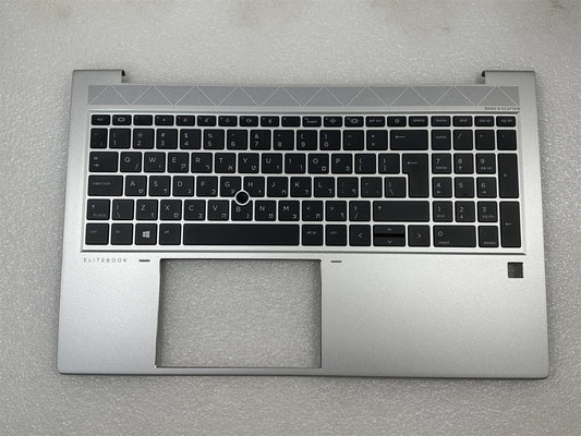 For HP EliteBook 855 G8 M53309-BB1 Hebrew Israel Palmrest Keyboard Top Cover NEW