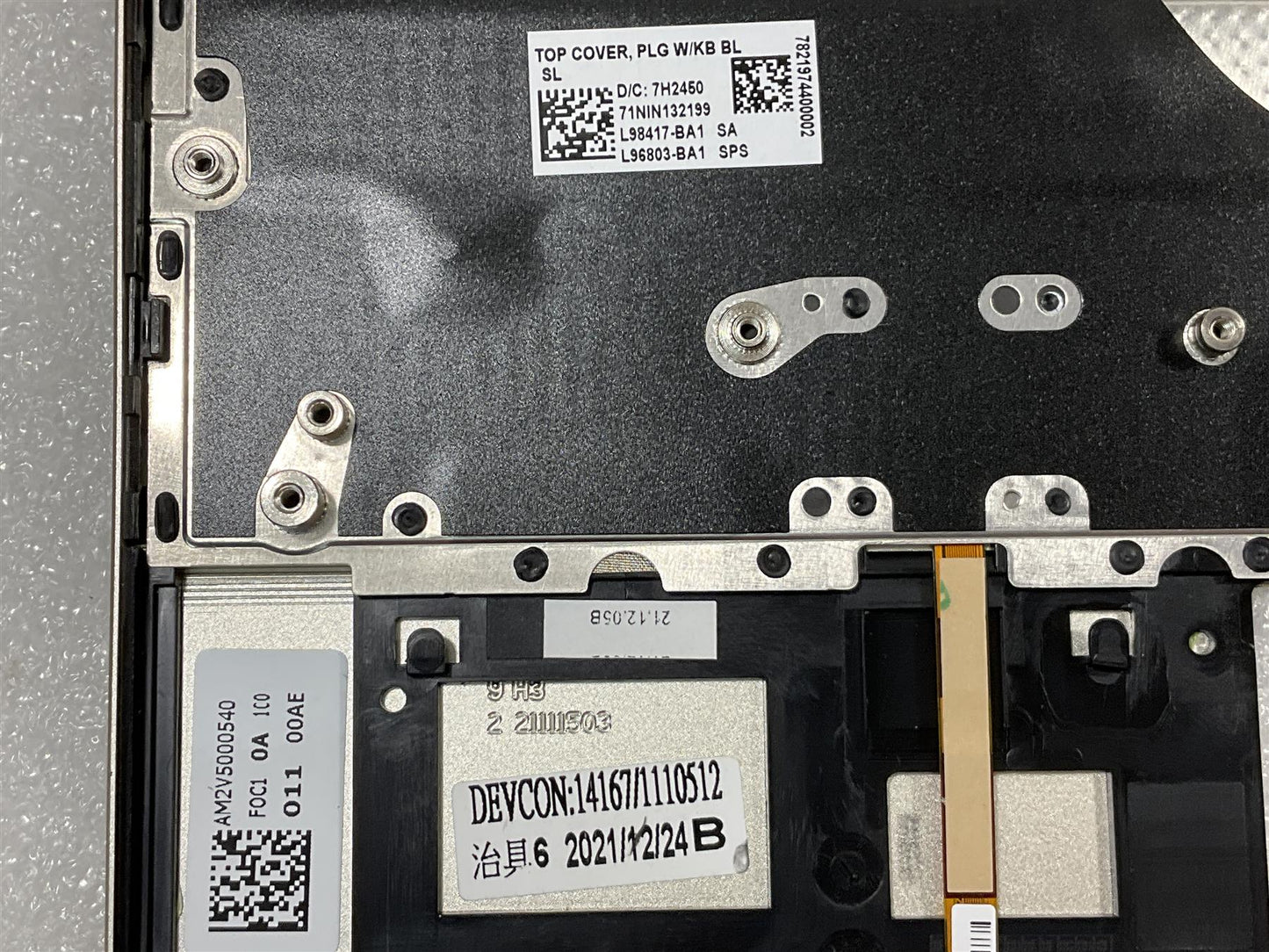 HP Envy 13-BA 13T-BA L98417-BA1 L96803-BA1 Slovenia Slovenian Keyboard Palmrest
