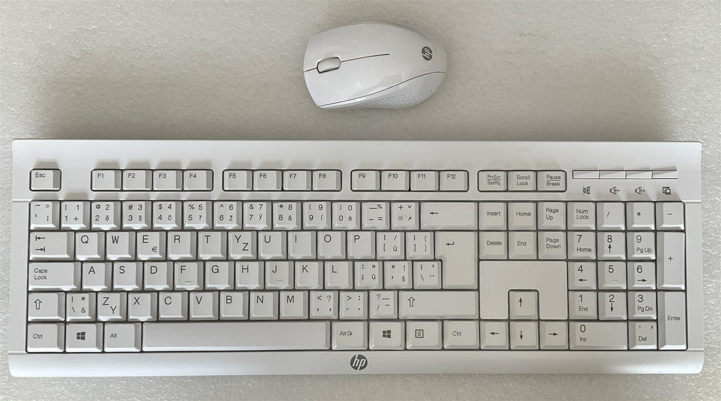 For HP 230 C2710 M7P30AA#AKB USB Wireless Mouse Keybaord Czech Layout NEW