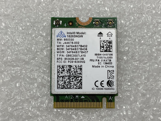HP 924761-855 Intel 18265NGW WiFi Card Dual Band 2.4G 5G Network Card 867Mbps