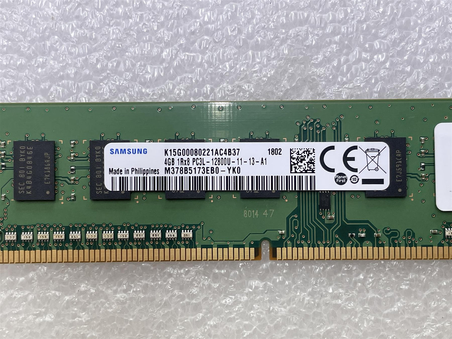 For Hp 671613-001 Samsung 4GB 12800U M378B5173EB0-YK0 DDR3 Ram Memory NEW