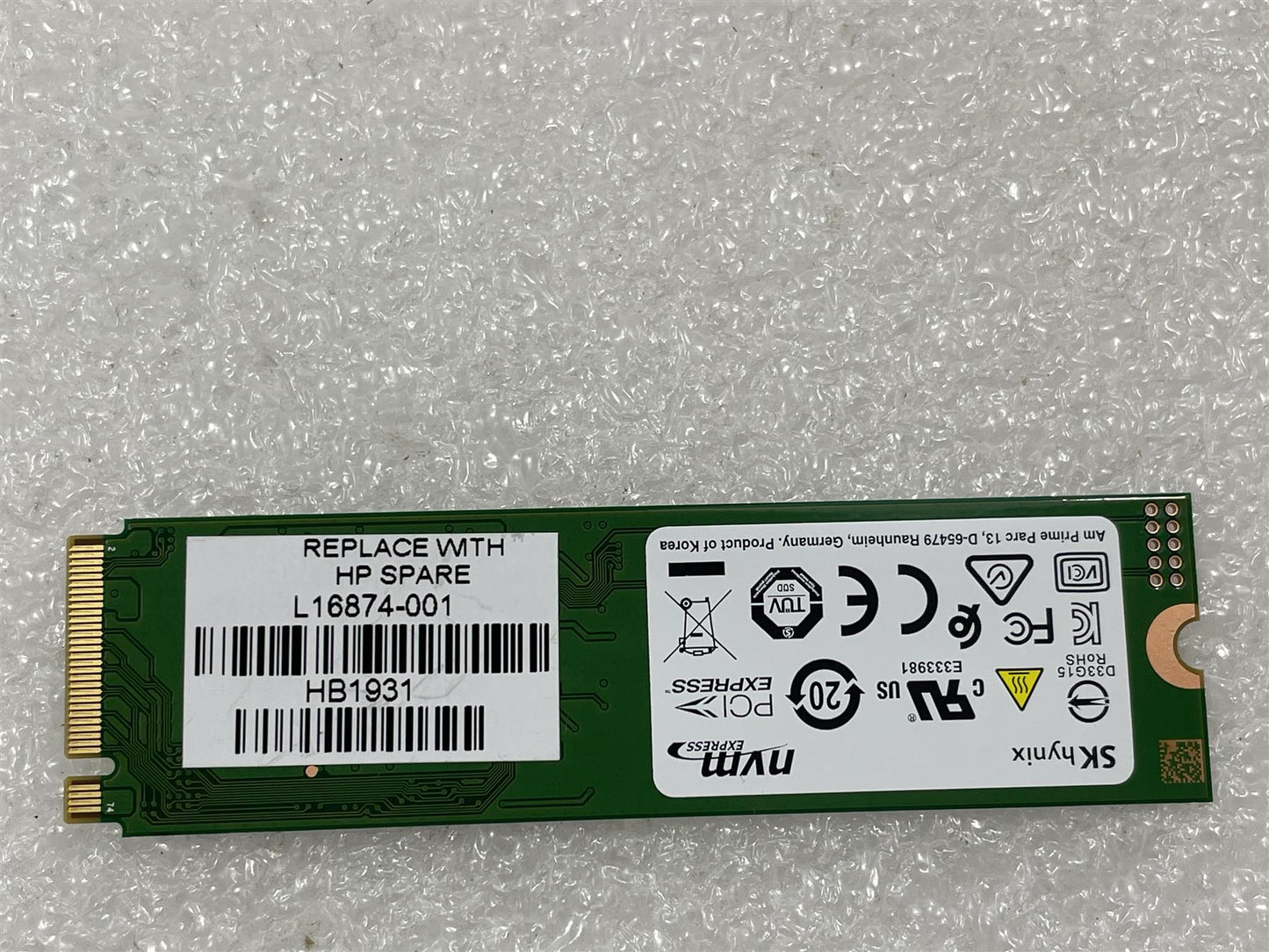 HP L16874-001 SK Hynix BC501 Solid State Drive SSD 512GB M.2 NVMe HFM512GDJTNG