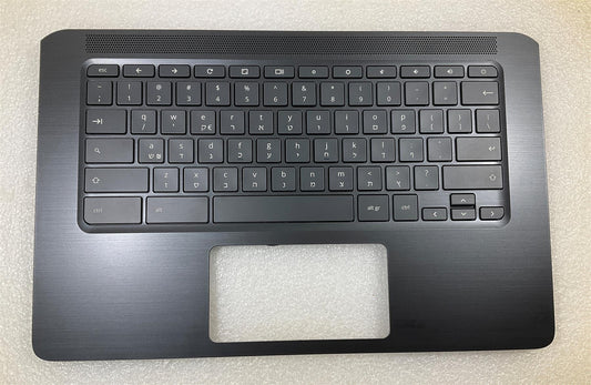 for HP Chromebook 14A G5 L14354-BB1 Israel Hebrew Keyboard Palmrest NEW