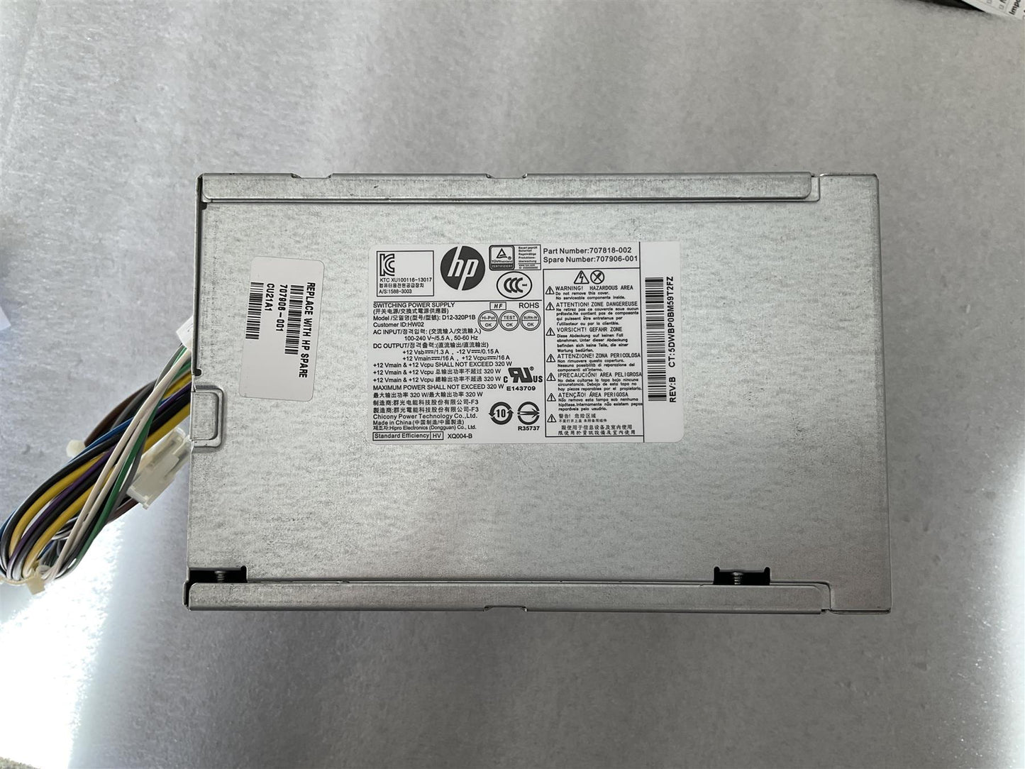 for HP 600 800 G1 707906-001 707818-002 320W PSU Power Supply D12-320P1B NEW