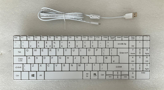 HP ItsCool Keyboard L28313-031 L28419-031 White UK English USB Wired Keyboard