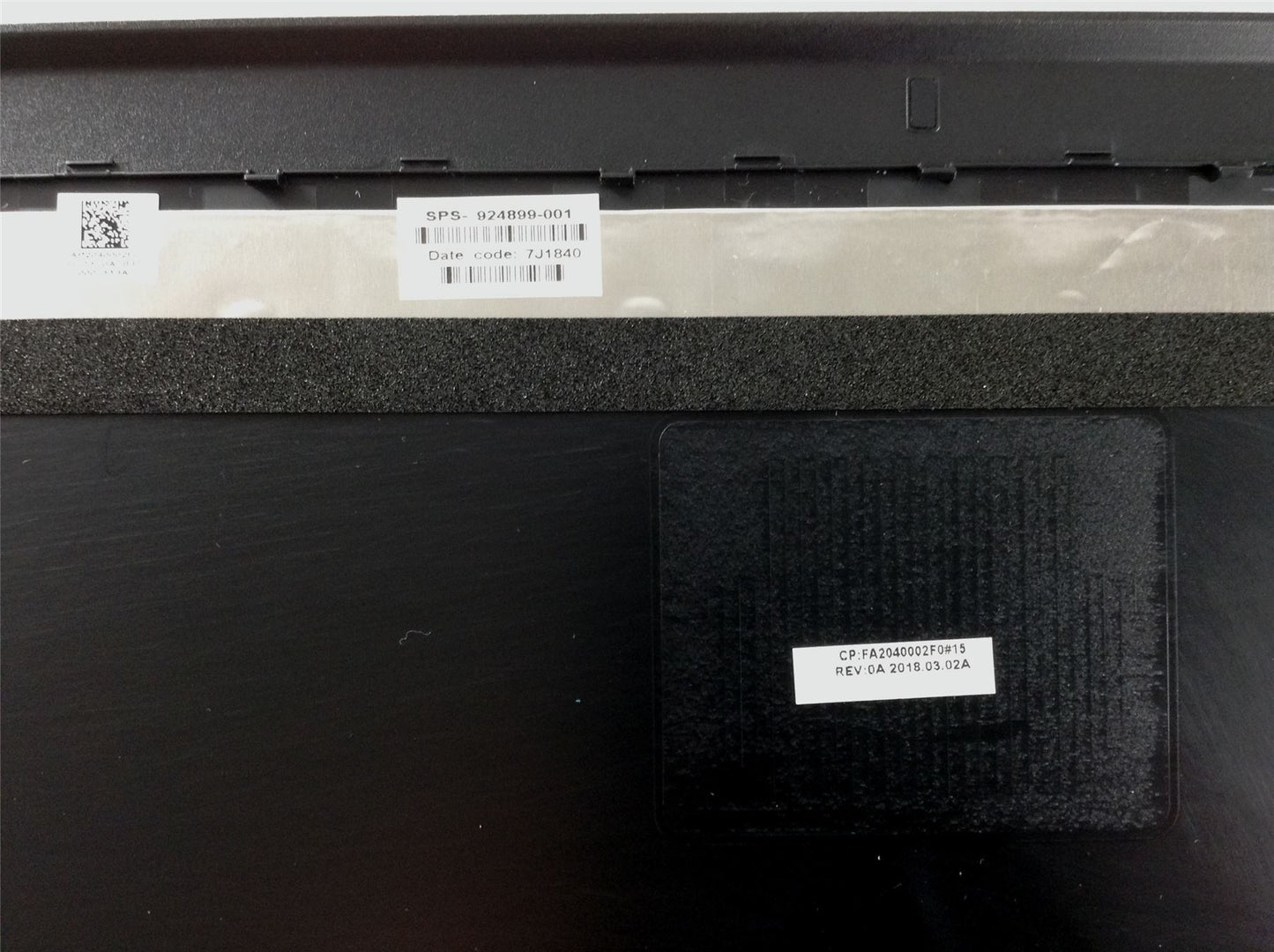 HP 15 bs507na 3CD92EA Screen Display Lid Top Rear Back Cover 924899-001 Black NEW