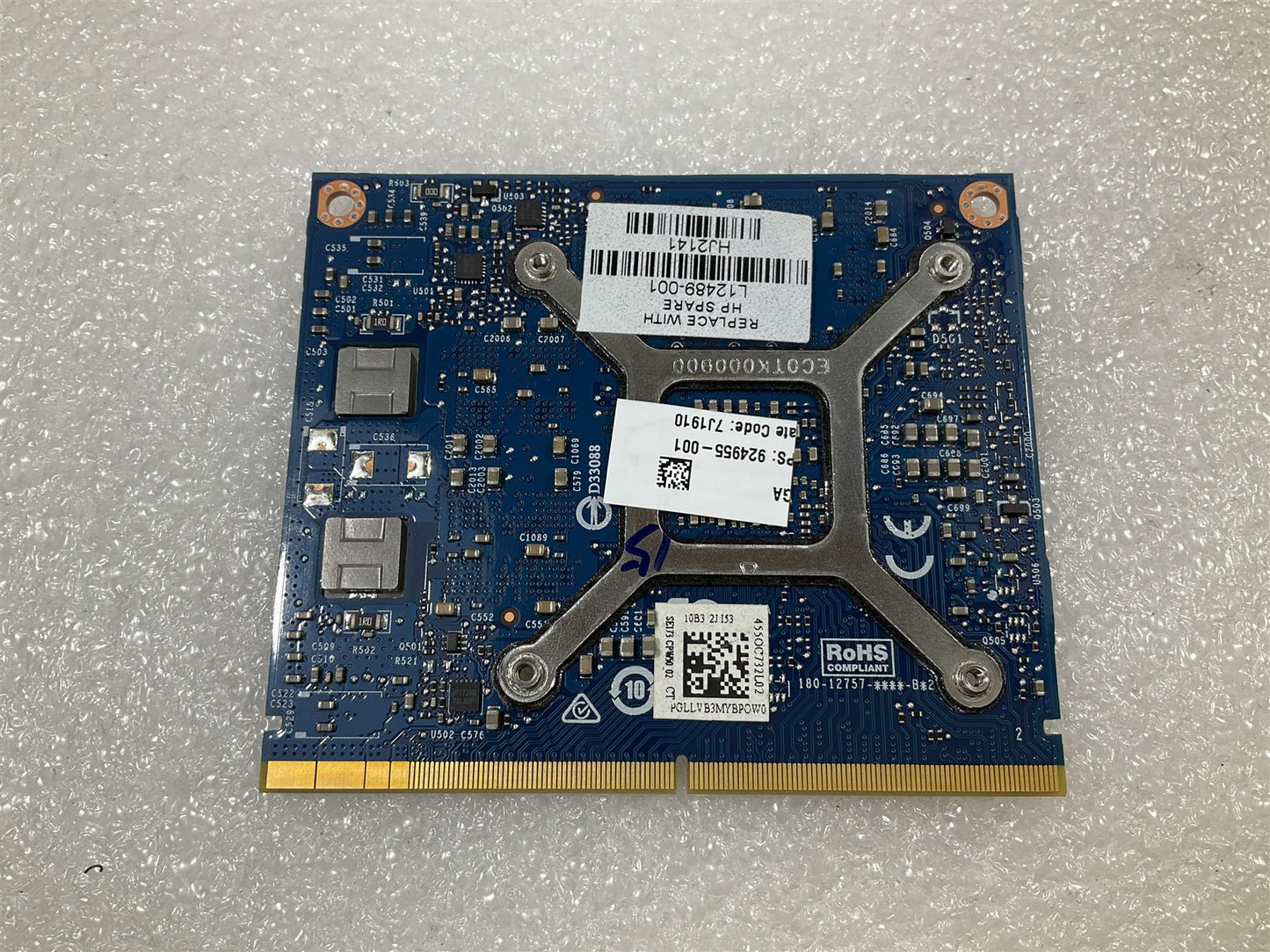 for HP ZBook 17 G4 L12489-001 GFX NVIDIA Quadro M1200 4GB Graphics Card GPU NEW